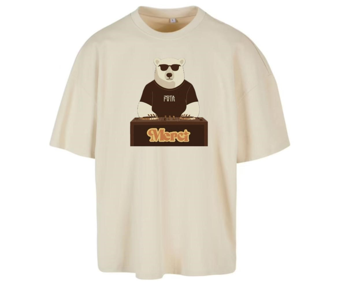 T-Shirt edizione limitata POTA X Merci con stampa davanti